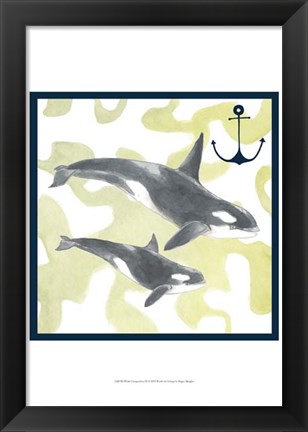 Framed Whale Composition III Print