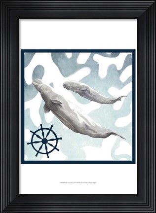 Framed Whale Composition IV Print