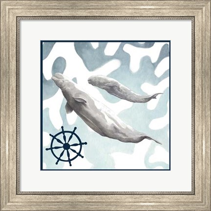Framed Whale Composition IV Print