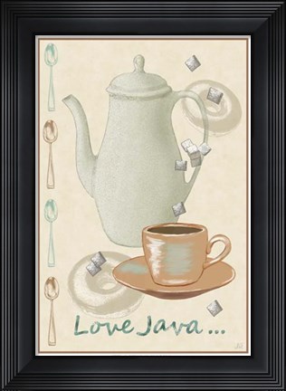 Framed Love Java Print