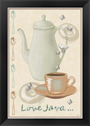 Framed Love Java Print