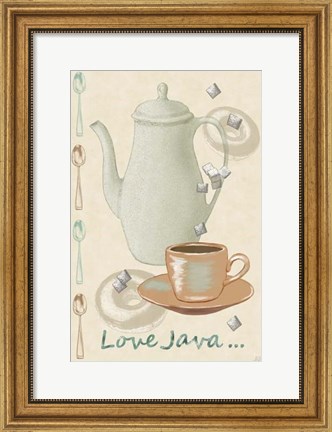 Framed Love Java Print