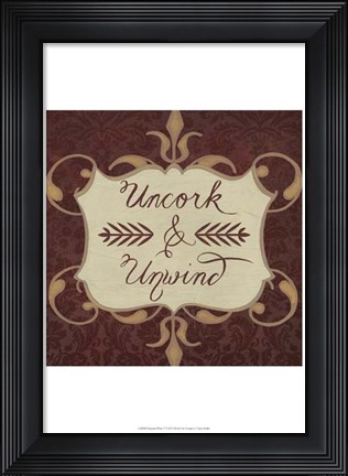 Framed Inspired Wine V Print