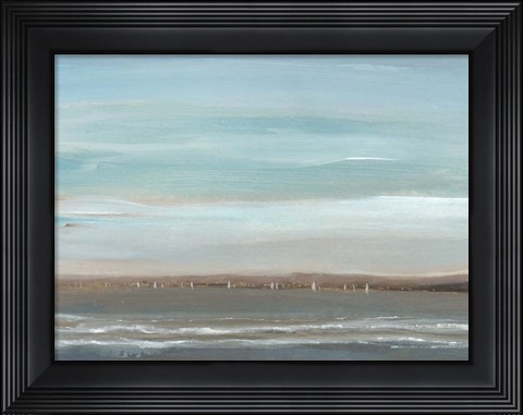 Framed Distant Coast II Print