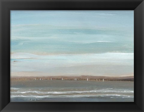 Framed Distant Coast II Print