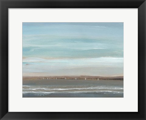 Framed Distant Coast II Print