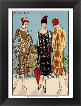 Framed Vintage Couture I Print