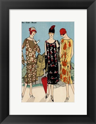 Framed Vintage Couture I Print