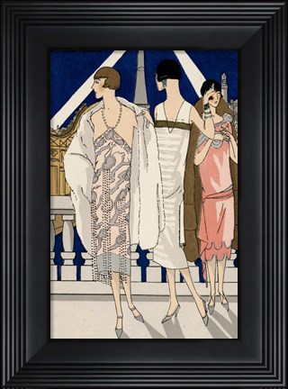 Framed Vintage Couture II Print