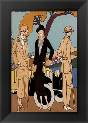 Framed Vintage Couture IV Print