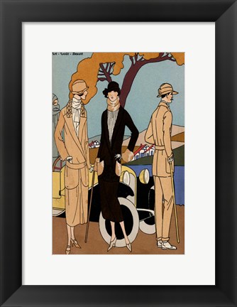 Framed Vintage Couture IV Print