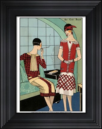 Framed Vintage Couture VIII Print