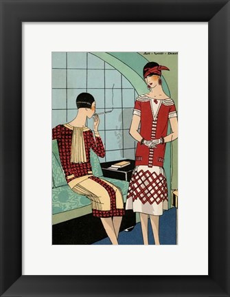 Framed Vintage Couture VIII Print