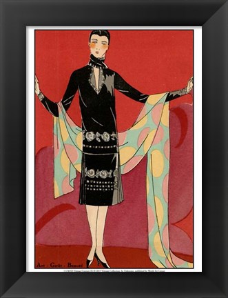 Framed Vintage Couture IX Print