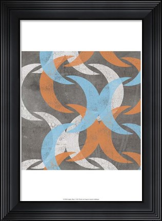 Framed Graphic Wave I Print