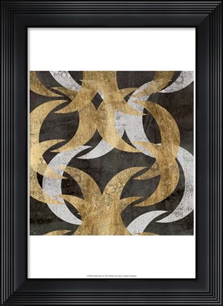 Framed Golden Wave II Print