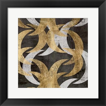 Framed Golden Wave II Print