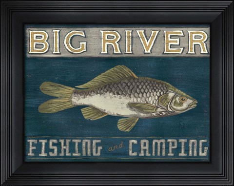 Framed Lodge Sign I Print