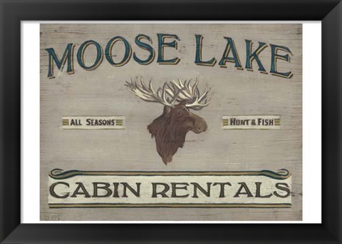 Framed Lodge Sign IV Print