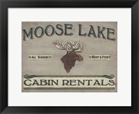 Framed Lodge Sign IV Print