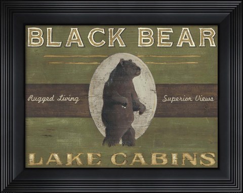 Framed Lodge Sign V Print