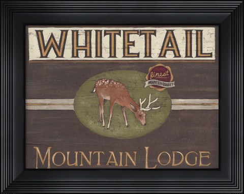 Framed Lodge Sign VI Print