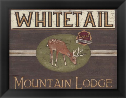 Framed Lodge Sign VI Print