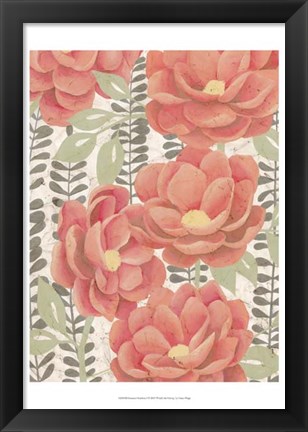 Framed Summer Gardens I Print