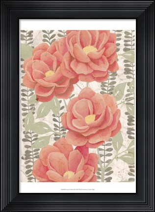 Framed Summer Gardens II Print