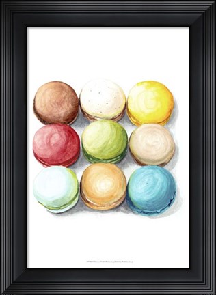 Framed 9 Macarons Print