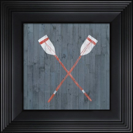 Framed Nautical Plank II Print
