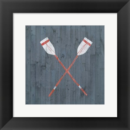 Framed Nautical Plank II Print