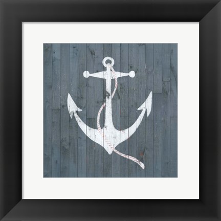 Framed Nautical Plank IV Print
