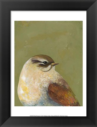 Framed Bird Portrait I Print