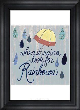 Framed Rainy Day I Print