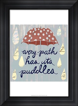 Framed Rainy Day II Print