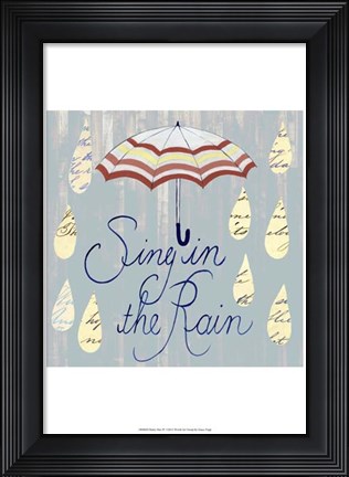 Framed Rainy Day IV Print