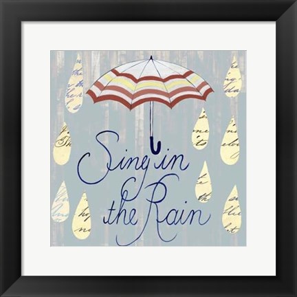 Framed Rainy Day IV Print