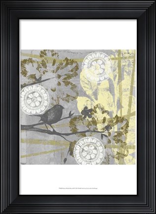 Framed Serene Bird &amp; Branch II Print
