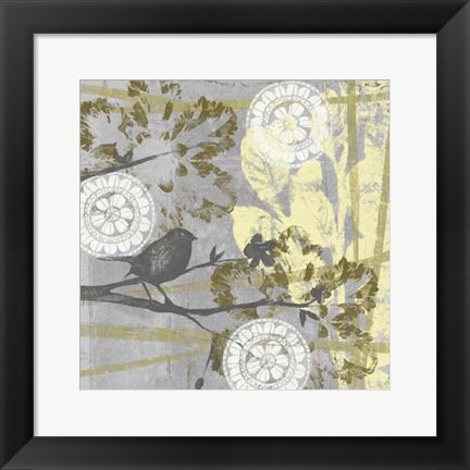 Framed Serene Bird &amp; Branch II Print