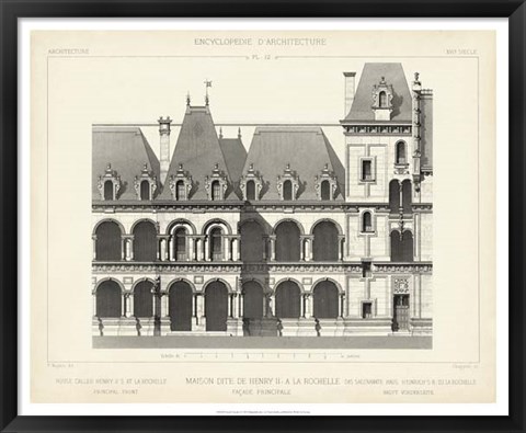 Framed French Facade I Print