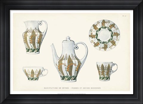 Framed Sevres Porcelain Collection III Print