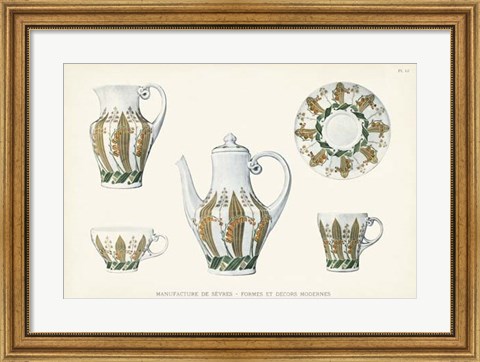 Framed Sevres Porcelain Collection III Print