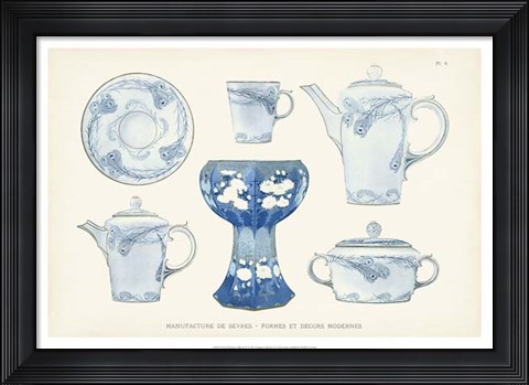Framed Sevres Porcelain Collection IV Print
