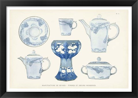 Framed Sevres Porcelain Collection IV Print