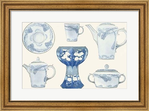 Framed Sevres Porcelain Collection IV Print