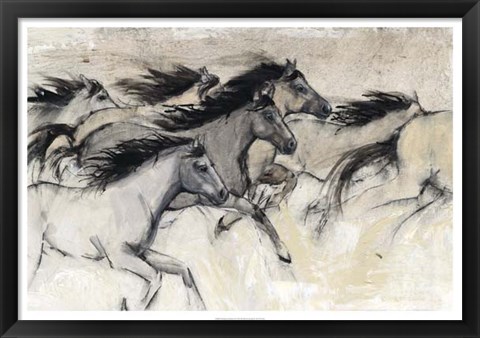 Framed Horses in Motion I Print