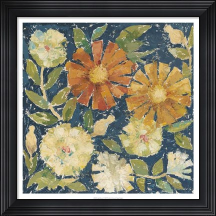 Framed April Flowers I Print