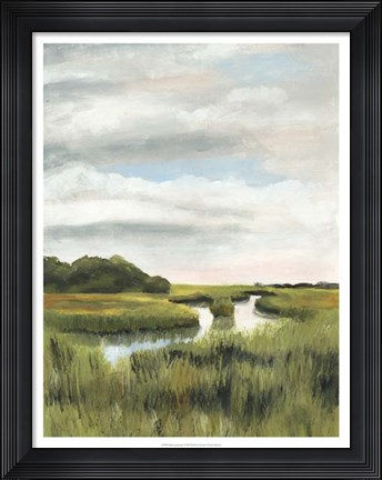Framed Marsh Landscapes I Print