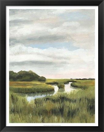 Framed Marsh Landscapes I Print